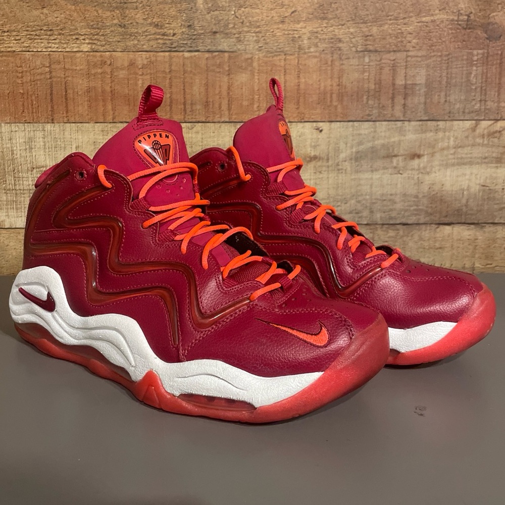 NIKE AIR PIPPEN 1 'NOBLE RED 325001-600 MEN’S SZ 11.5 - no box - Picture 1 of 16